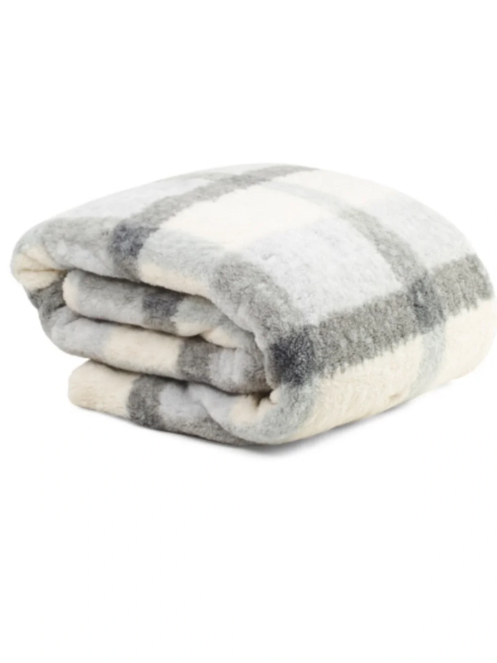 BearPaw Plaid Comforter Set — Gray & Cream Plaid